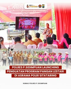 Polres PSP launching penguatan program pangan lestari di Asrama Polri Sitataring