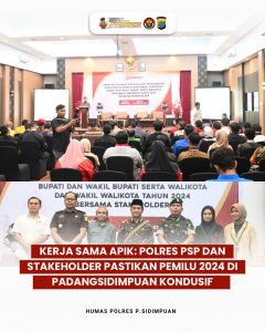 Kerja Sama Apik: Polres Padangsidimpuan dan Stakeholder Pastikan Pemilu 2024 di Padangsidimpuan Kondusif